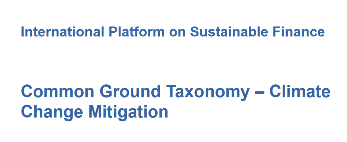 中欧牵头发布IPSF《可持续金融共同分类目录》更新版